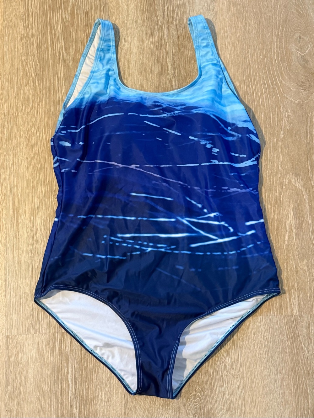 XXL Blue Modest Women’s One Peice Swimsuit - Excellent Condition